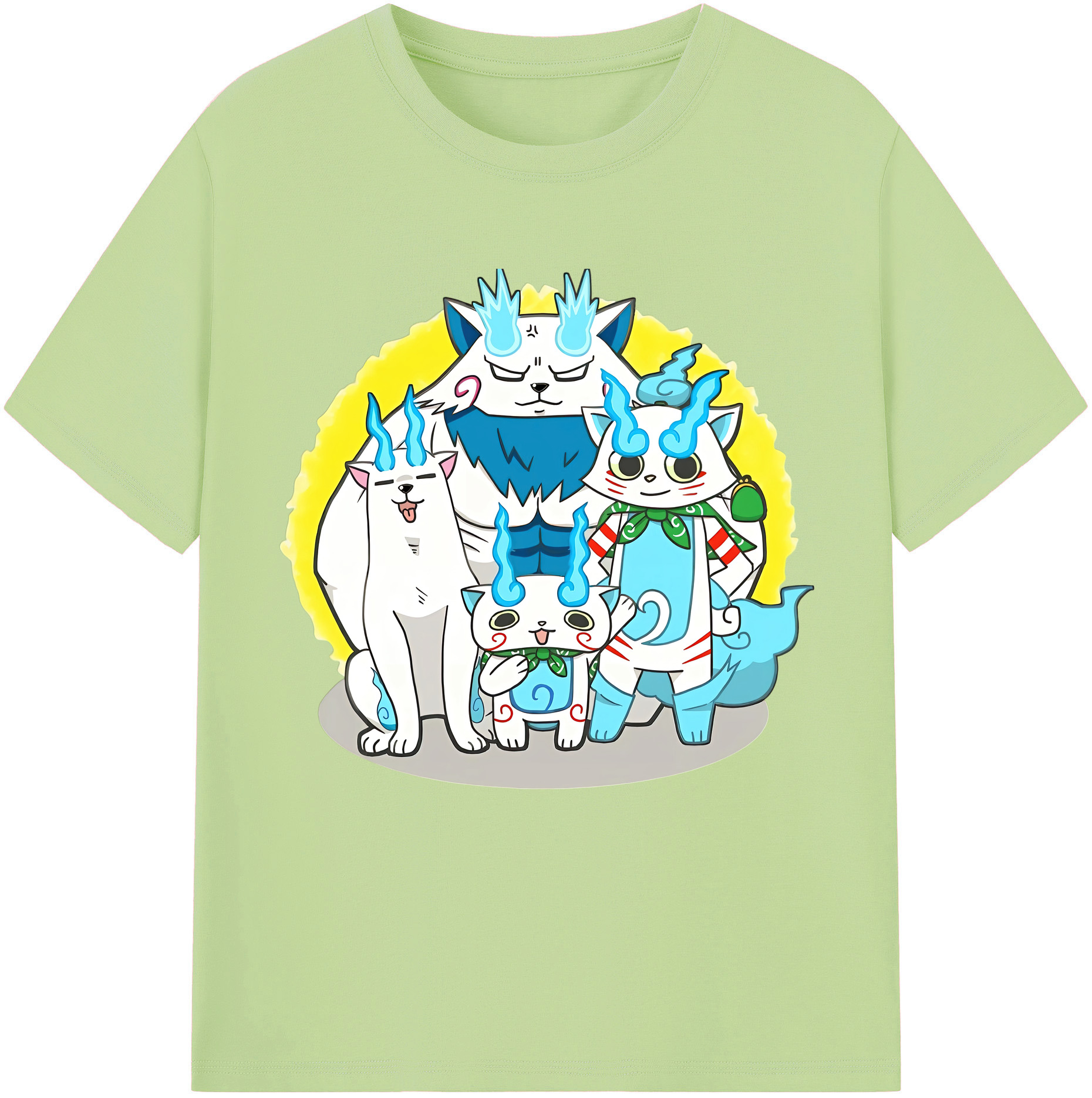 （画像用） 妖怪ウォッチ Yo-kai Watch 綿100％半袖Tシャツ（フロントプリント）